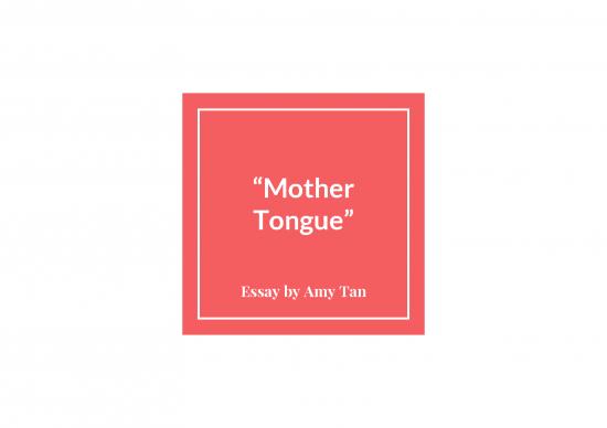 picture_Mother Tongue Amy Tan Pdf 105670 | Mother Tongue
