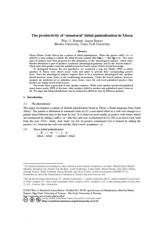 picture_Xhosa Grammar Pdf 106097 | Nordlyd Xhosa Labial Palatalization Bennett Braver