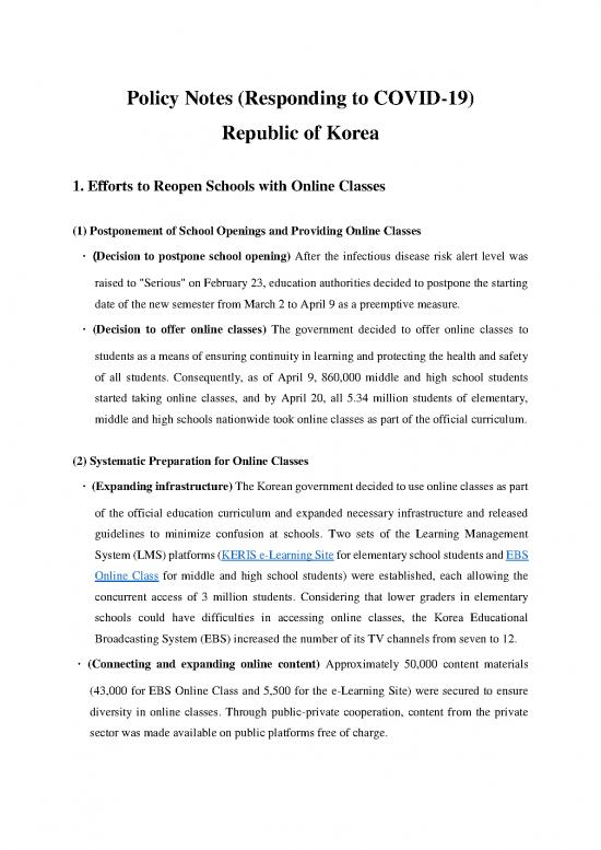 picture1_Education Pdf 105173 | Republic Of Korea Responding Covid 19 Policy Notes