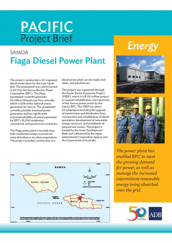 picture_Diesel Pdf 106814 | Samoa Fiaga Project Brief