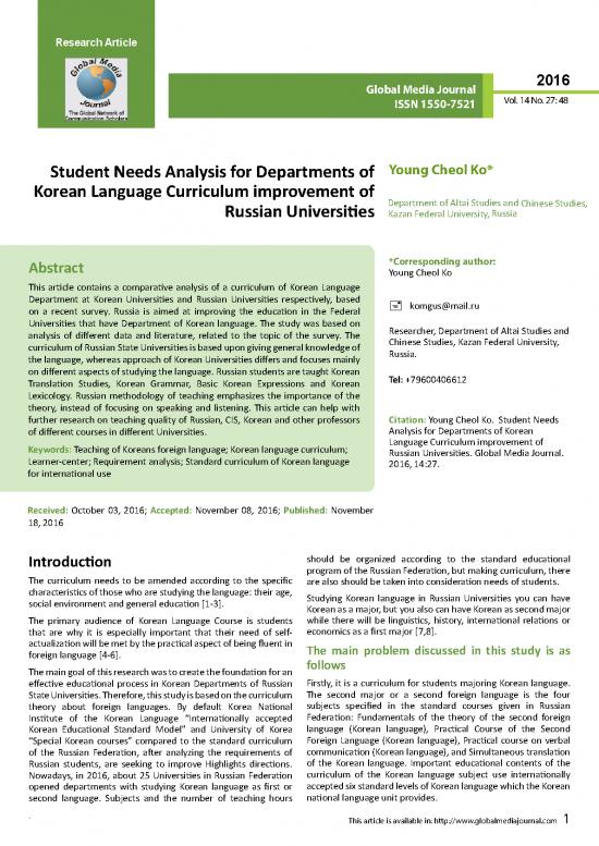picture1_Education Pdf 104958 | Student Needs Analysis For Departments Of Korean Language Curriculum Improvement Of Russian Universities