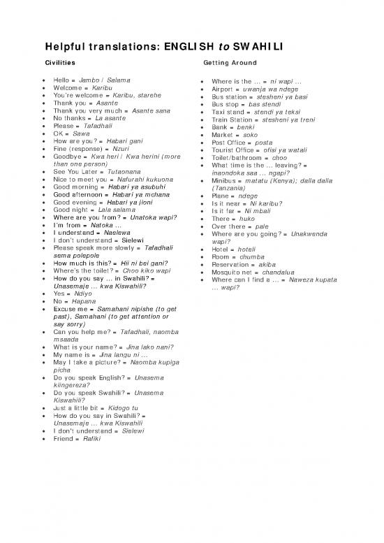 picture_Kiswahili Pdf 105708 | Swahili Phrases