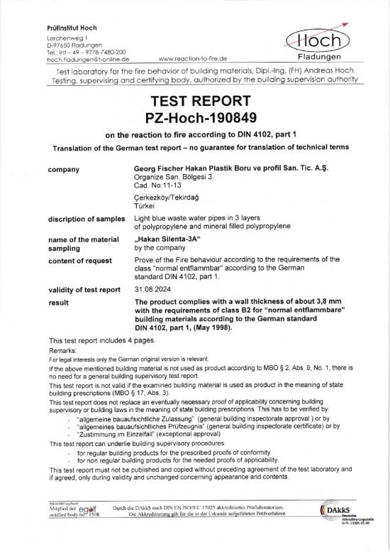 picture1_Report Pdf 105330 | Test Report Pz Hoch 190849 Din 4102 B2 For Hakan Silenta 3a In English