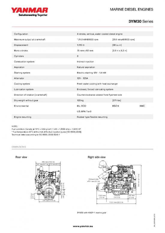 picture_Diesel Pdf 106885 | Yanmar 3ym30 Specs
