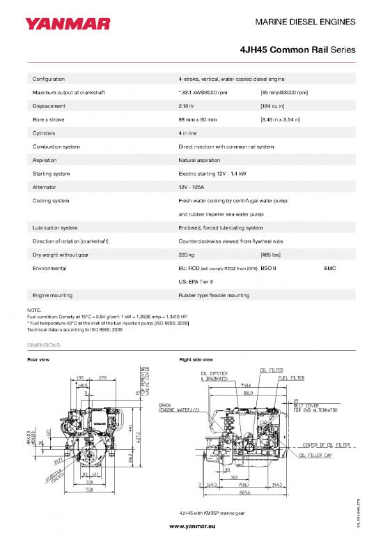 picture Diesel Pdf 107131 | Yanmar 4jh45commonrail
