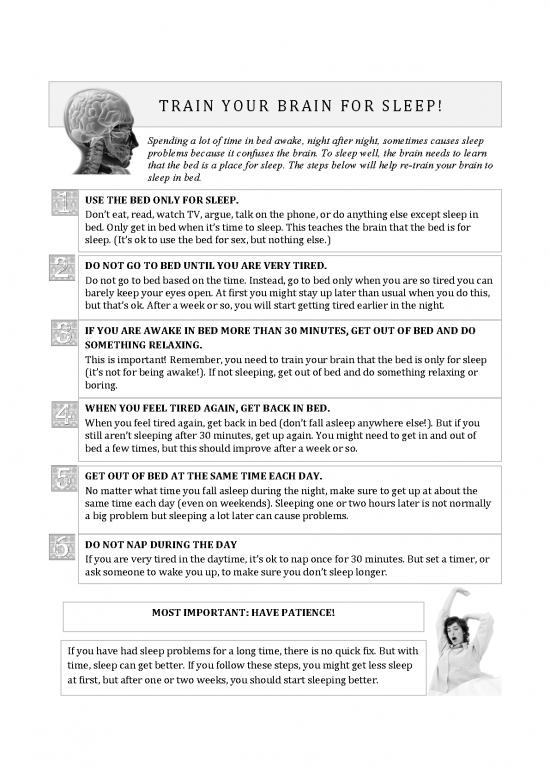 picture_7 Patient Handout Adult Train Your Brain For Sleep