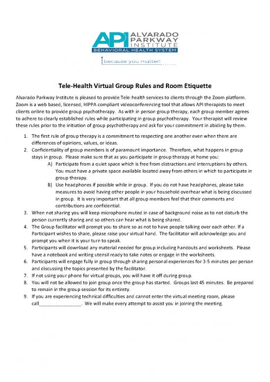 picture1_Psychotherapy Pdf 107962 | Alvarado Telehealth Rules