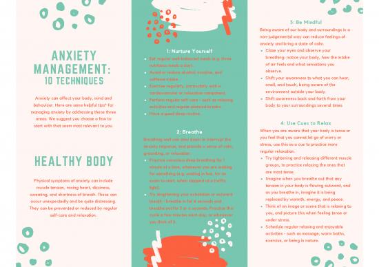 picture Relaxation Techniques For Anxiety Pdf 108850 | Anxiety Management 10 Techniques