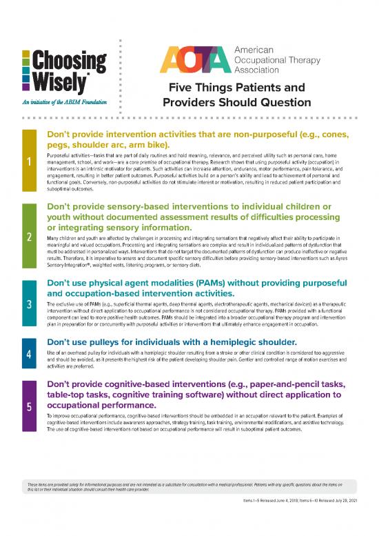 picture1_Processing Pdf 108447 | Aota Choosing Wisely List