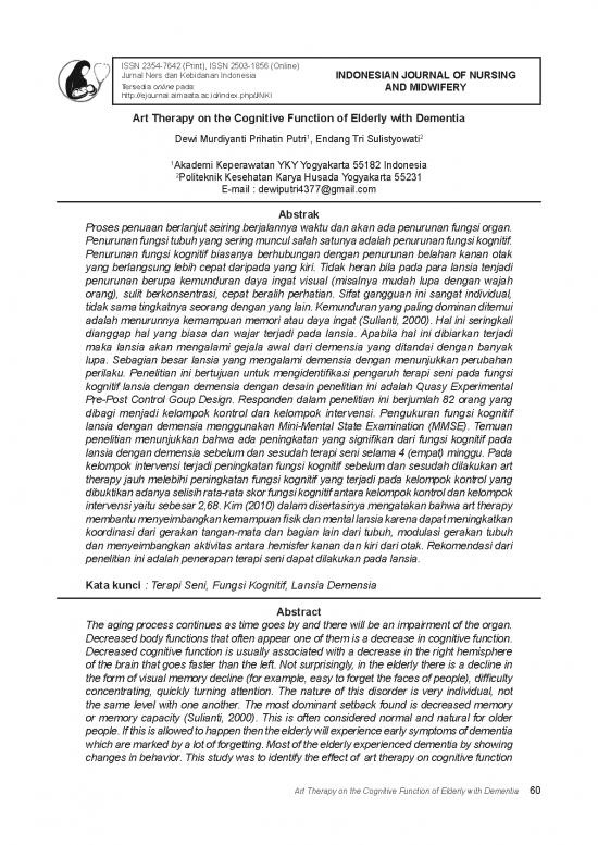 picture1_Art Therapy On The Cognitive Function Of Elderly With Dementia