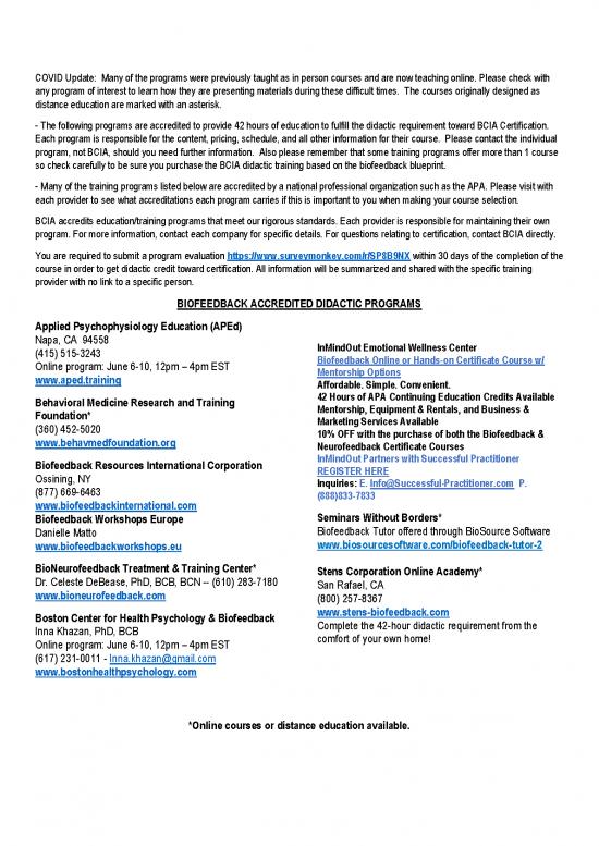 picture1_Biofeedback Pdf 107945 | Bf Didactic Training Programs