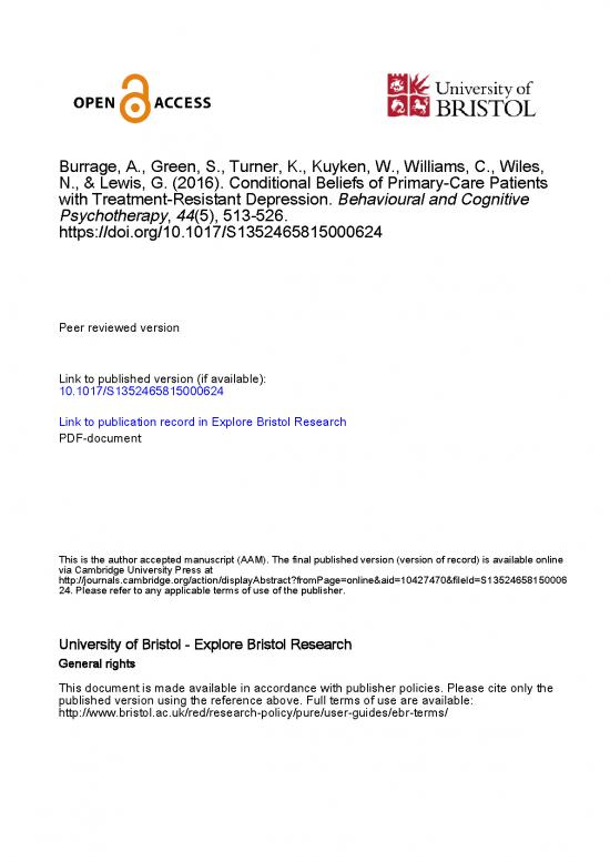 picture1_Psychotherapy Pdf 108223 | Conditional Beliefs V Final Post2ndreviewercomments With Tables