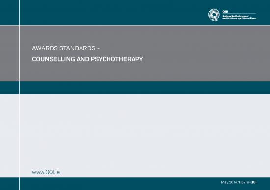picture_Psychotherapy Pdf 108969 | Counselling And Psychotherapy Qqi Award Standards 2014