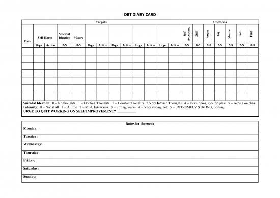 picture Dbt Pdf 108510 | Dbt Diary Card W Skills 10 2013