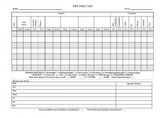 picture Dbt Pdf 107836 | Diary Card