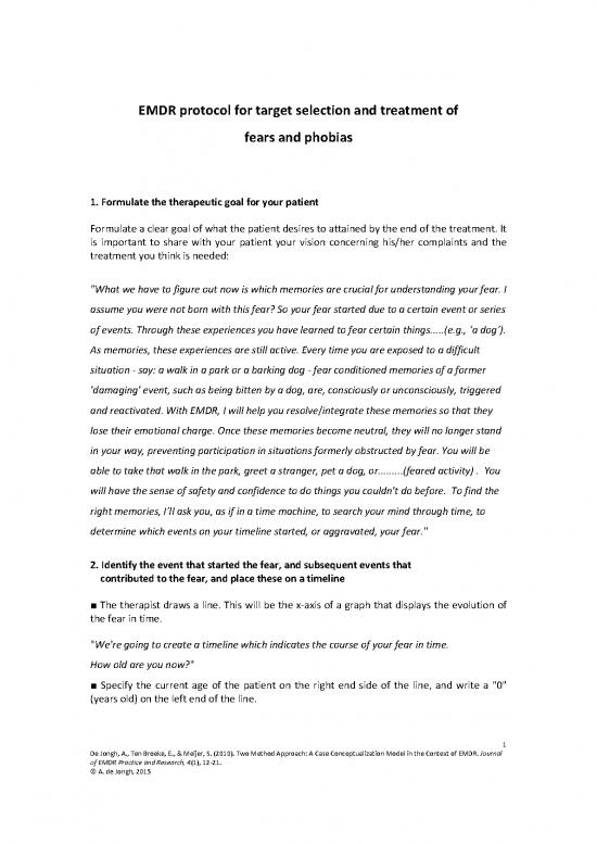 picture1_Emdr Pdf 107438 | Emdr Protocol For Fears And Phobias Ad De Jongh