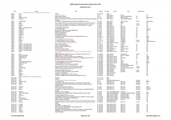 picture Emdr Pdf 107506 | Emdr Scripted Protocols Index By Marilyn Luber Phd