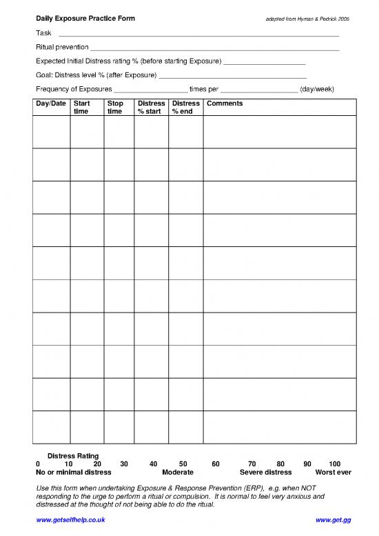picture Exposure Response Prevention Pdf 108618 | Erpform