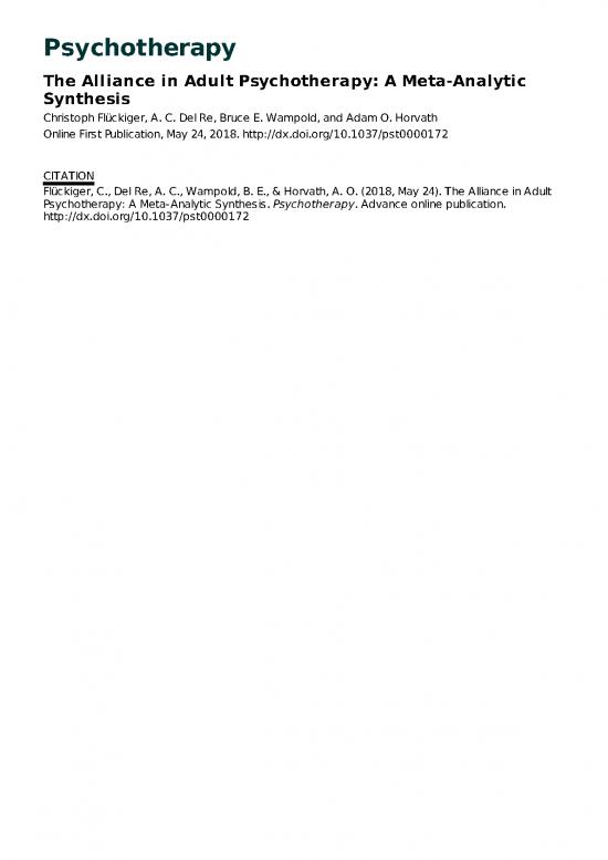 picture Psychotherapy Pdf 107659 | Fluckiger Et Al 2018