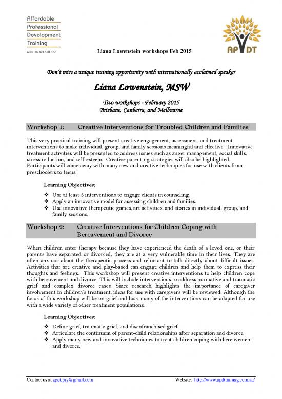 picture_Theories Of Counseling Pdf 107926 | Flyer Australia Liana Final With Preorder Form