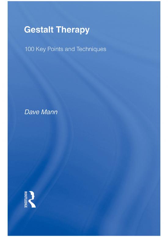 picture_Psychotherapy Pdf 108699 | Gestalt Therapy 100 Key Points And Techn