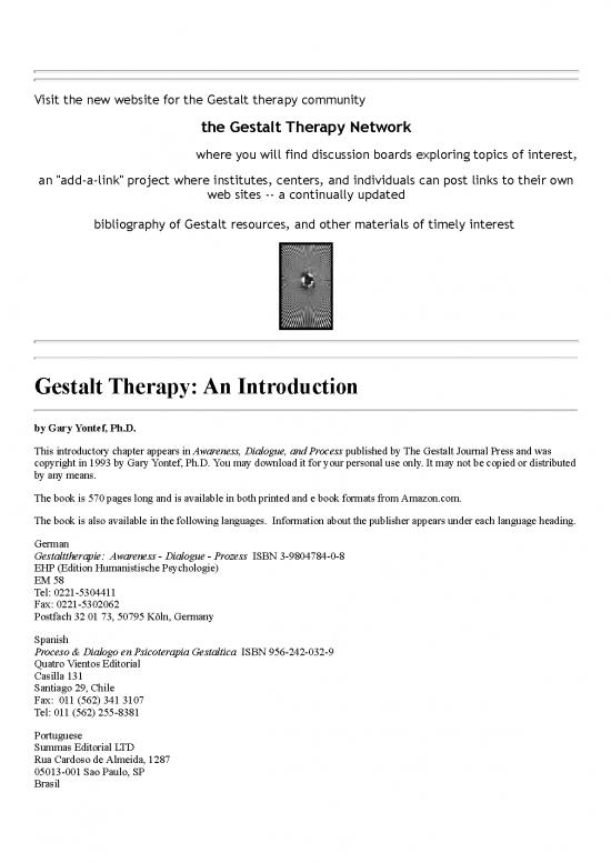 picture_Therapeutic Community Pdf 107753 | Gestalt Therapy  An Introduction