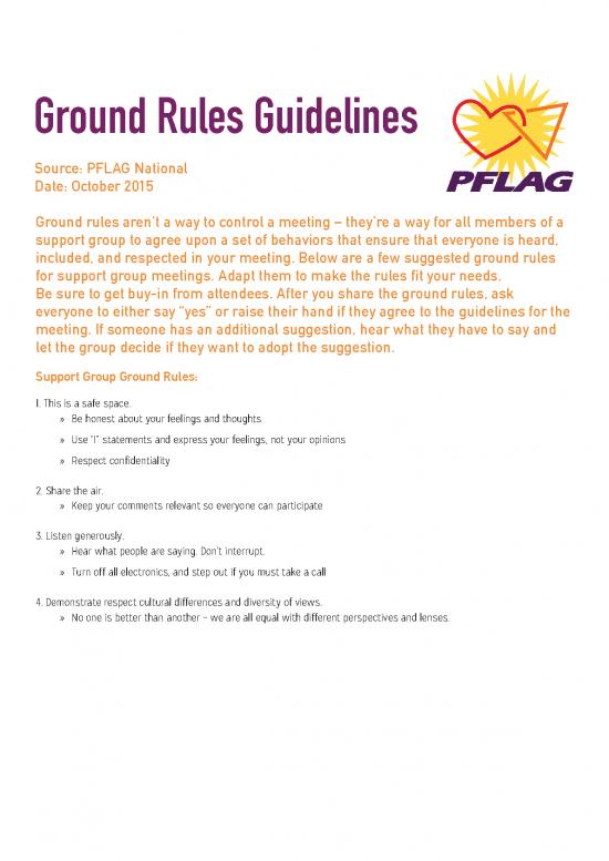 picture Group Therapy Pdf 108193 | Ground Rules Pflag National