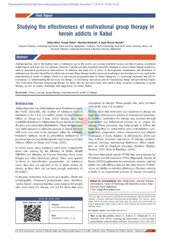 picture1_Theories Of Counseling Pdf 108204 | Intervention163249 358835 095803 Studying The Effectiveness Of Motivational Group Therapy In