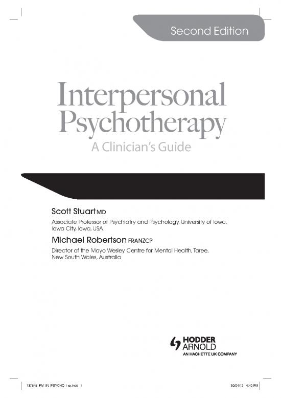 picture_Psychotherapy Pdf 108107 | Ipt Book Chapter Structure