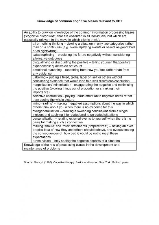picture Cognitive Processing Therapy Pdf 109477 | Knowledge Of Common Cognitive Biases Relevant To Cbt