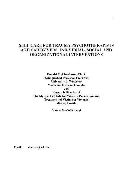 picture1_General Awareness Pdf 108798 | Meichenbaum Selfcare 11thconf