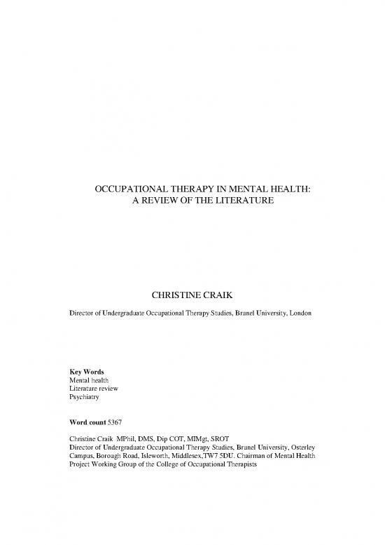 picture1_Education Pdf 107973 | Otinmental Health A Review Of The Literature