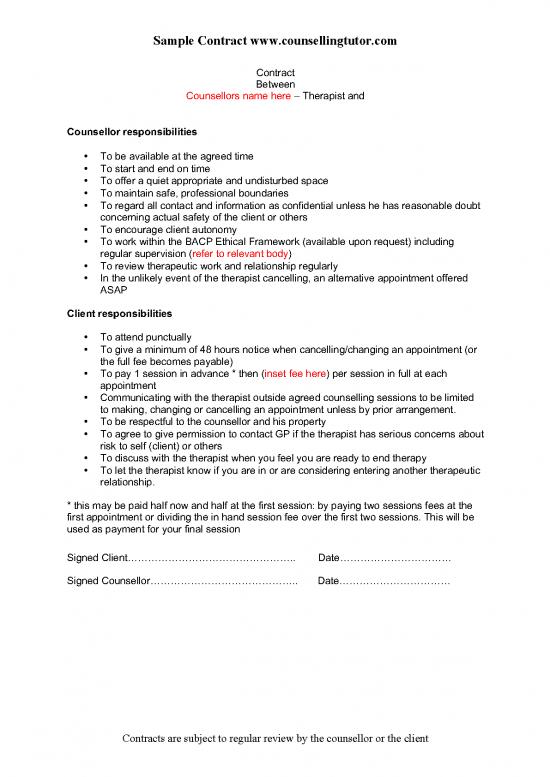 picture1_Counselling Contract Template 108233 | Sample Client Details And Contract