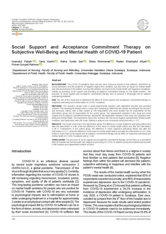 picture1_Medical Nursing Pdf 107620 | Social Support And Acceptance Commitment Therapy On Subjective Well Being And Mental Health Of Covid 19 Patient