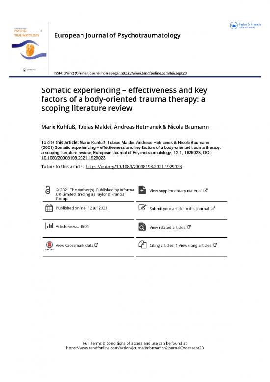 picture1_Somatic Experiencing Effectiveness And Key Factors Of A Body Oriented Trauma Therapy A Scoping Literature Review