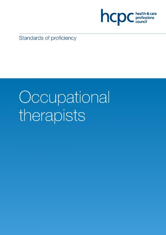 picture_Occupational Therapy Pdf 108635 | Standards Of Proficiency   Occupational Therapists