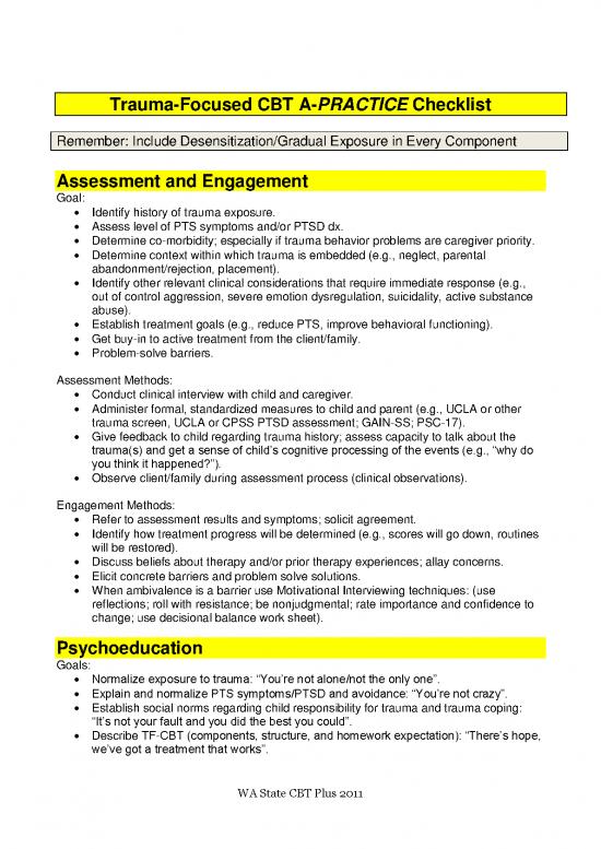picture Cognitive Behavioral Therapy Pdf 107330 | Tf Cbt Components, Rationale, & Methods Worksheet