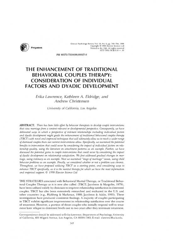 picture1_The Enhancement Of Traditional Behavioral Couples Therapy
