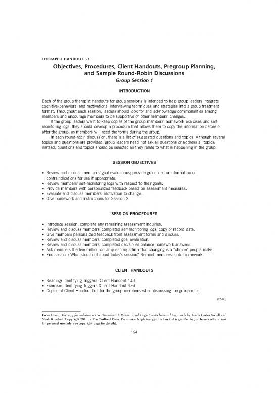 picture Cognitive Behavioral Therapy Techniques Pdf 108869 | Therapist Handout 5 1 Group Session 1