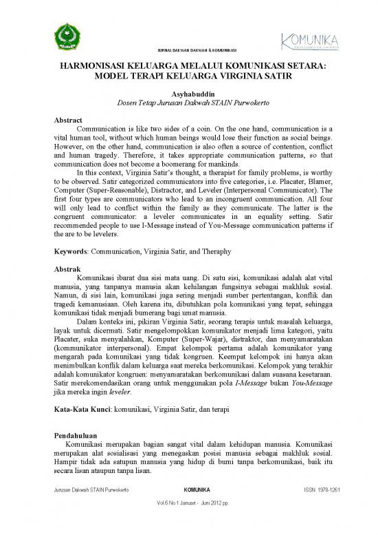 picture Virginia Satir Family Therapy Pdf 110036 | 147348 Id Harmonisasi Keluarga Melalui Komunikasi
