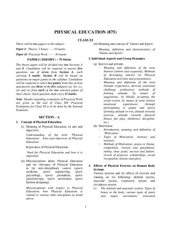 picture Education Pdf 111900 | 2021iscreducedsyllabusxi Physical Education