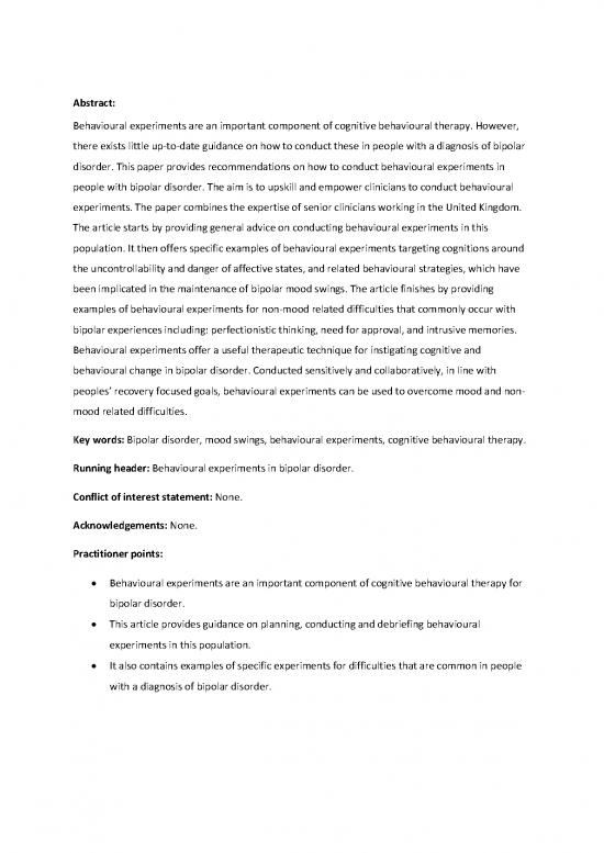 picture_A Guide To Behavioural Experiments In Bipolar Disorder Post Acceptance