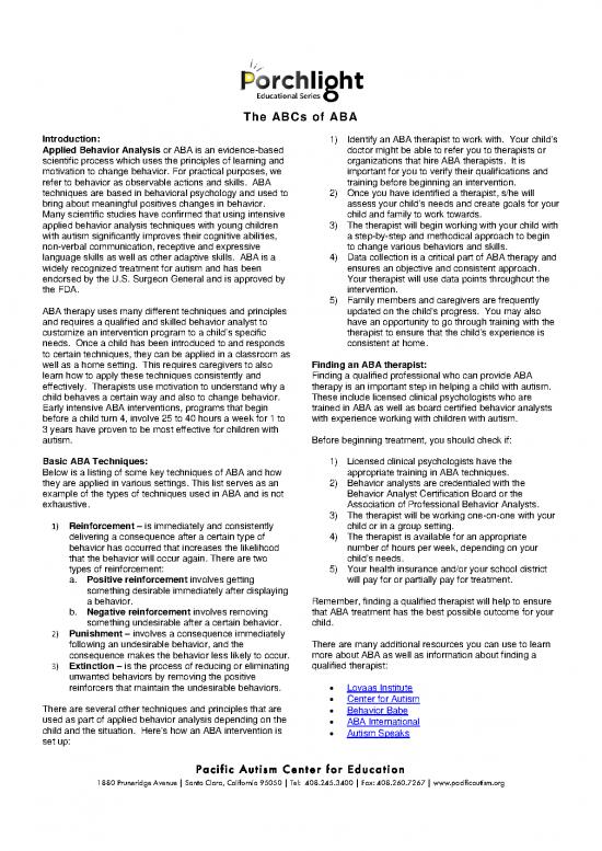 picture_Aba Therapy Techniques Pdf 110758 | Abcs Of Aba Summary