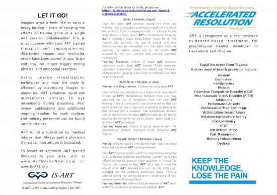 picture Single Session Therapy Pdf 110151 | Art Brochure 072620