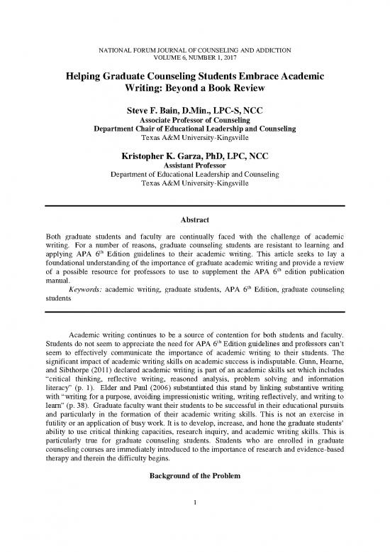 picture_Learning Pdf 111580 | Baine, Steve F Helping Graduate Counseling Students Embrace Academic 0617