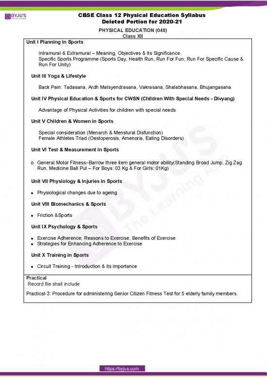 picture Health And Physical Education Pdf 111877 | Cbse Class 12 Physical Education Deleted Syllabus Portion For 2020 21