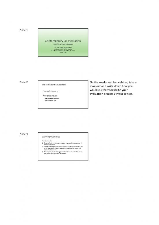 picture_Learning Pdf 111151 | Contemporary Ot Evaluation Slide Handouts With Notes