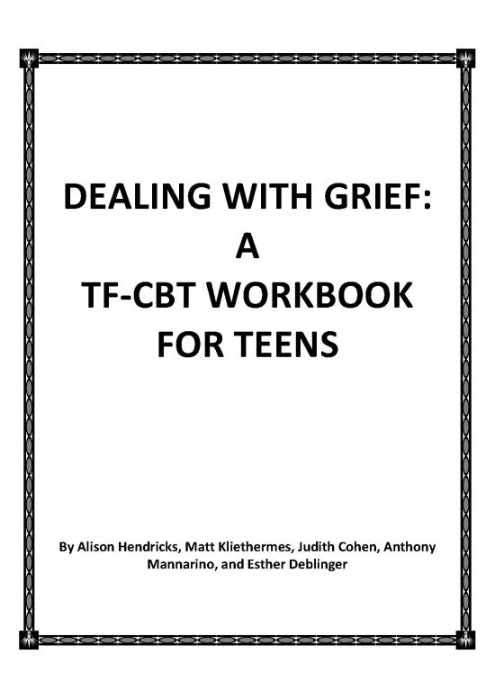 picture_Cbt For Grief Pdf 110095 | Dealing With Grief A Tf Cbt Workbook For Teens Final 1