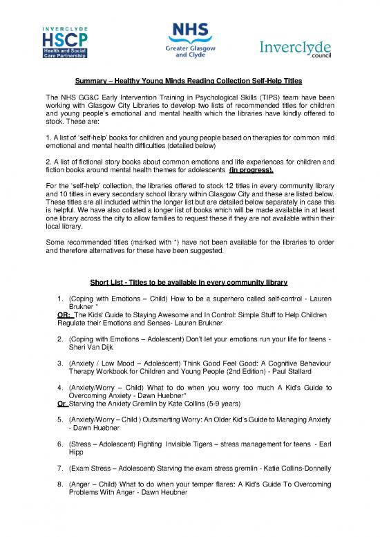 picture_Therapeutic Community Pdf 109844 | Mental Health Self Help Reading List 2019