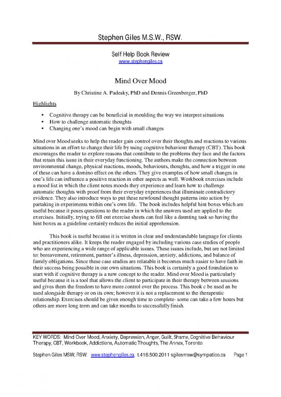 picture Cbt Book Pdf 110202 | Mind20over20mood20book20for20cognitive20behavior20therapy20cbt